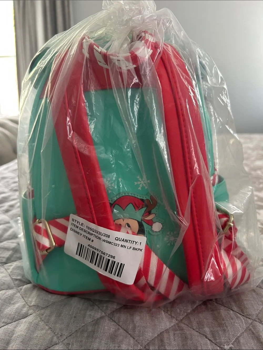 NWR Disney Loungefly Mickey Light Up Reindeer Backpack